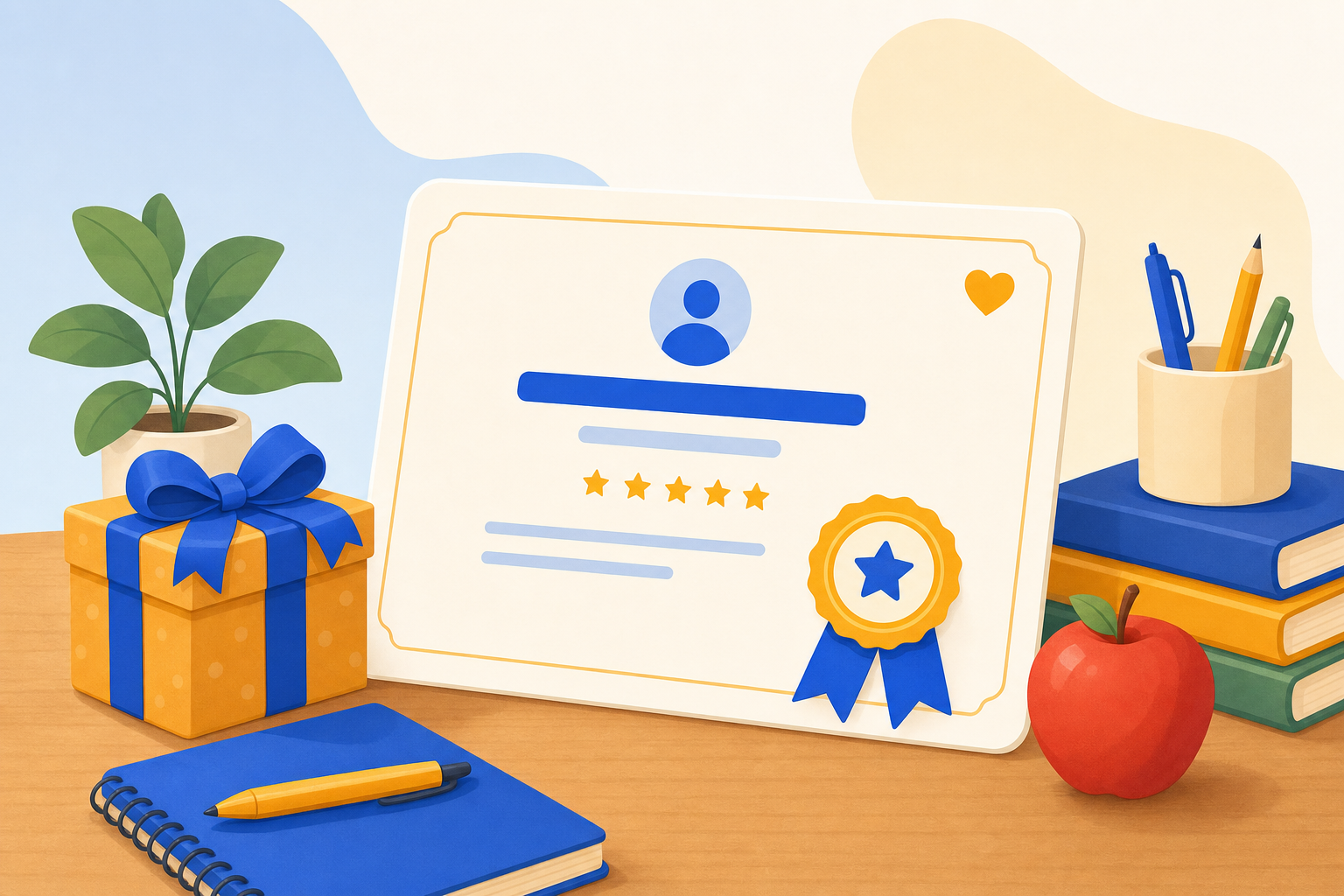 Teacher certificate of thanks