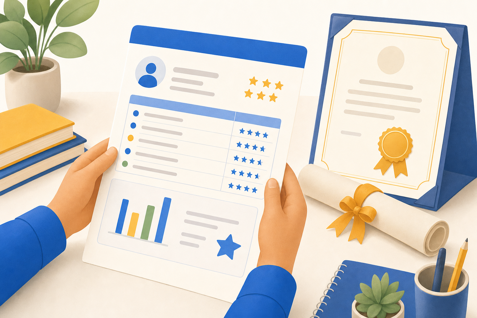 Reports, year report and certificates